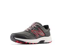 New Balance Men's 410 V8 Trail Running Shoe, Blacktop/Neo Flame/Shadow Grey, 8 UK