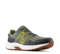 New Balance Men's 410 V8 Trail Running Shoe, Dark Olivine/Ginger Lemon/Black, 9 UK