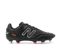 New Balance Men's 442 Pro SG V2 in Black/Red/White Microfiber, size 7.5