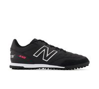 New Balance Men's 442 V2 Team TF in Black/White Leather, size 8