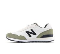 New Balance Men's 515 V3 Sneaker, White/Dark Olivine, 8.5 UK