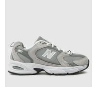 New Balance Men's 530 Trainers in Grey & White, Suede, Size: 11 UK 11