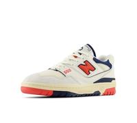 New Balance Men's 550 Sneaker, Off White-Navy-RED, 10 UK
