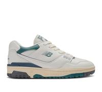 New Balance Unisex 550 in White/Green/Beige Leather, size 7.5