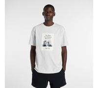 New Balance Men's 574 Ad T-Shirt in Grey Cotton, size Medium