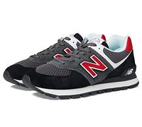 New Balance Men's 574 Core Sneaker, Black/Red, 11 UK