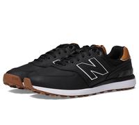 New Balance Men's 574 Greens V2 Golf Shoe, Black/Gum, 11