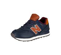 New Balance Men's 574 Shoes, NB Navy/Classic Burgundy, 6.5/M