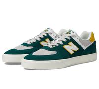 New Balance Men's 574 Vulc Skate Shoe, Spruce/White, 12 Women/10.5 Men