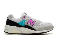 New Balance Men's 580 Sneaker, Light Grey/Pink, 4.5 UK