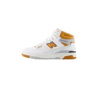 New Balance - White And Orange Bb650 High Top Sneakers 43