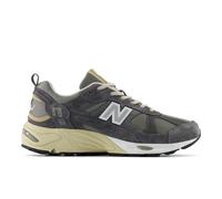 New Balance Men's 878 in Grey/Beige/Black Suede/Mesh, size 7.5