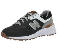 New Balance Men's 997 SL Golf Shoe, Black/White, 8
