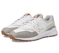 New Balance Men's 997 SL Golf Shoe, White/Grey, 12.5 UK X-Wide