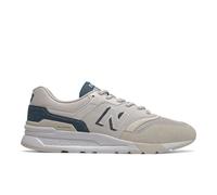 New Balance Men's 997H in Grey/Orange Leather, size 9.5