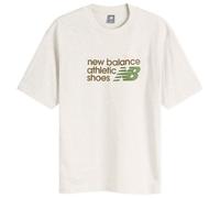 New Balance Men's Athletics Relaxed Premium Chest Logo T-Shirt Ash Heather