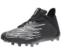 New Balance Mens Burn X 3 Speed Lacrosse Shoe, Black/Grey, 5.5