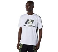 NEW BALANCE MENS ESSENTIALS CAMO T-SHIRT TEE TOP WHITE GREEN RETRO NEW BNWT OG S