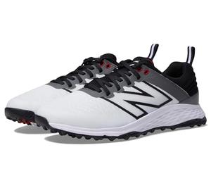 New Balance Men's Fresh Foam Contend V2 Golf Shoe, White/Black, 9.5 X-Wide