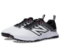 New Balance Men's Fresh Foam Contend V2 Golf Shoe, White/Black, 9 Wide