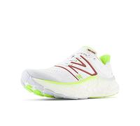 New Balance Men's Fresh Foam X More v4 Sneaker, Quartz Grey Thirty Watt Brick Red, 8 UK