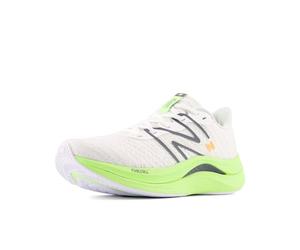 New Balance Men's FuelCell Propel V4 Running Shoe, White/Bleached Lime Glo/Graphite, 13.5 UK
