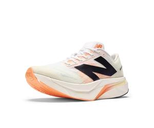 New Balance Men's FuelCell Supercomp Elite V4 Running Shoe, White/Angora/Hot Mango, 8.5 UK