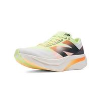 New Balance Men's FuelCell Supercomp Elite V4 Running Shoes, White/Bleached Lime Glo/Hot Mango, 7 Wide