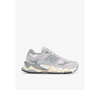 New Balance Mens Granite White 9060 Brand-patch Leather and Mesh Low-top Trainers Eur 42 / 8 Uk Men