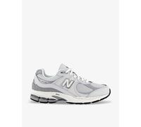 New Balance Mens Grey White 2002r Logo-embroidered Leather and Mesh Low-top Trainers Eur 41.5 / 7.5 Uk Men