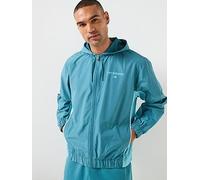New Balance Mens Linear Graphic Woven Jacket, Blue, Size Xl, Men Blue