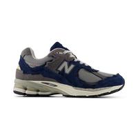 New Balance Men's M2002D Protection Pack in Blue/Grey Suede/Mesh, size 8