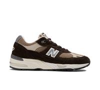 New Balance Men's Made in UK 991v1 Finale in Brown/Beige/Grey Suede/Mesh, size 12.5