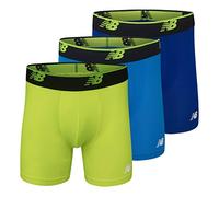 New Balance Men's Mesh 5" No Fly Mesh Trunk Boxer Brief (3 Pack)