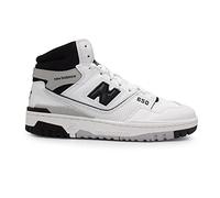 New Balance Men's 650 in White/Black/Grey Leather, size 8