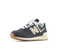 New Balance Men's ML574DVC Sneaker, Black/White, 7.5 UK