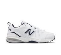 New Balance Men's MX608V5 in White/Blue Leather, size 7.5