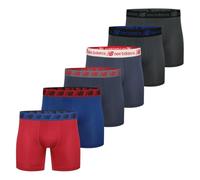 New Balance Men's Premium Performance Boxer Brief, Tm NVY/Red/Grey/Tm Roy, L