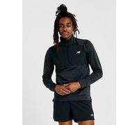 New Balance Mens Running Athletics Heat Grid 1/2 Zip Top, Black, Size M, Men Black