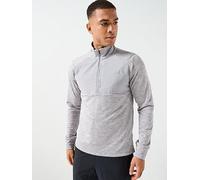New Balance Mens Running Athletics Heat Grid 1/2 Zip Top, Grey, Size 2Xl, Men Grey