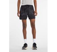 New Balance Mens Running Rc Printed 5Inch Shorts - Grey, Grey, Size Xl, Men Grey
