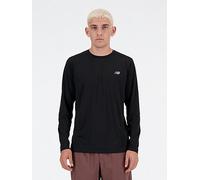New Balance Mens Running Sport Essentials Long Sleeve Top, Black, Size L, Men Black