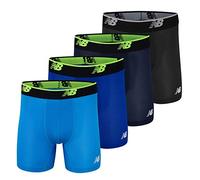 New Balance Men's Ultra Soft Mesh 5" No Fly Boxer Briefs(4-Pack of Underwear)