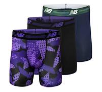 New Balance Men's Ultra Soft Performance 6" Boxer Briefs with No Fly (3-Pack of Underwear)