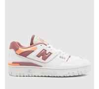 New Balance Nb Bb550 Trainers in White & Pink UK 4 (EU 37)