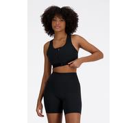 New Balance Nb Sleek Medium Support Pocket Black (bk) size XS | Sports Bras Outlet | Women | Black XS