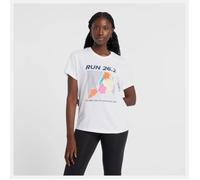 New Balance NYC Marathon Women's Graphic T-Shirt in White - Perfect for Runners