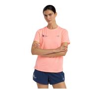 New Balance NYC Marathon Women's Short Sleeve Running Tee - Orange for Training and Performance