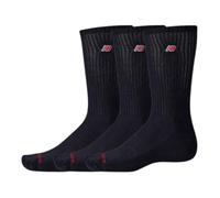 New Balance Patch Logo Crew 3-Pack 35-38 S Black Women