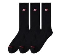 New Balance Patch Logo Crew Socks 3 Pack - Black L L